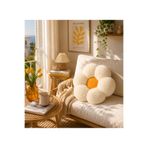 Pabtex Trend Papatya Yastık 40 CM – Estetik ve Sevimli Tasarım- Yumuşak Peluş Dekoratif Çiçek Kırlent