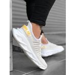 Pabucmarketi Yüksek Taban Tarz Sneakers Beyaz Erkek Spor Ayakkabısı Beyaz 39