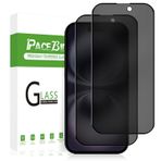 PaceBid Privacy koruyucu folyo, iPhone 16 5G ile uyumlu, [2'li paket] [tam kaplama] [çizilmez] [9H sertlik] koruyucu folyo, kırılmaz folyo, anti-spy ekran koruyucu folyo, iPhone 16 5G için