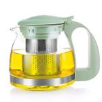 Paçi 700 Ml Süzgeçli Cam Çaydanlık Üstü Demlik Mavi Şeffaf