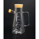 Paçi 900 Ml Bambu Kapaklı Cam Yağlık