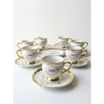 Paçi Home Fleur Yaldızlı 6 Kişilik Fincan Takımı P/POR-102093 - Renkli