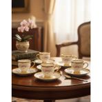 Paçi Home Fleur Yaldızlı 6 Kişilik Fincan Takımı P/POR-102094 - Renkli