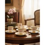 Paçi Home Fleur Yaldızlı 6 Kişilik Fincan Takımı P/Por-102094