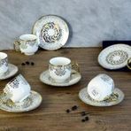 Paçi Nisa Yaldızlı Kahve Fincanı Por-101396