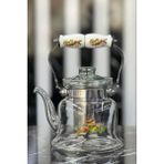 Paçi Porselen Saplı Isıya Dayanıklı Cam Demlik 900 Ml