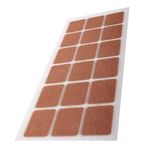 Pacific 40x40 mm Kahve Yapışkanlı Keçe