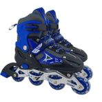 Pacific Sport Pacific Vr1 Sport Işıklı Ayarlanabilir Silikon Tekerlek Paten - Mavi - 34 - 37