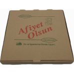 Pack Pizza Kutusu Kraft -Kahverengi 28 x 28 cm 100'lü