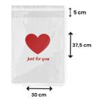 Packanya Just For You Baskılı - Beyaz Cepsiz Kargo Poşeti 30X37,5X5 - 100 Adet