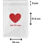 Packanya Just For You Baskılı - Beyaz Cepsiz Kargo Poşeti 30X37,5X5 - 1000 Adet