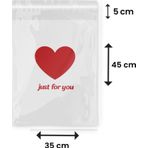 Packanya Just For You Baskılı - Beyaz Cepsiz Kargo Poşeti 35X45X5 - 500 Adet