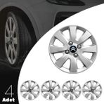 PackGar Citroen C1 15 Inç Jant Kapağı Amblemli Gri 4 Adet 1 Takım 127