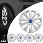 PackGar Ford Focus 16 Inç Jant Kapağı Amblemli Gri 4 Adet 1 Takım 143