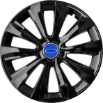 PackGar Ford Transit 16 Inç Jant Kapağı Amblemli Piano Black 4'lü Set 214