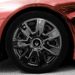 PackGar Renault R 19 14 Inç Jant Kapağı Amblemli Piano Black 4'lü Set 205