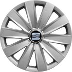 PackGar Seat 16 Inç Jant Kapağı Amblemli Gri 4'lü Takım 132