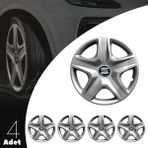 PackGar Seat Inca 15 Inç Uyumlu Jant Kapağı Amblemli Gri 4 Adet 1 Takım 119