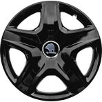 PackGar Skoda Forman 14 Inç Jant Kapağı Amblemli Piano Black 4 Adet 1 Takım 201