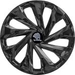 PackGar Skoda Forman 15 Inç Uyumlu Jant Kapağı Amblemli Piano Black 4 Adet 1 Takım 217
