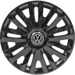 PackGar Volkswagen 13 Inç Jant Kapağı Amblemli Piano Black 4'lü Takım 207