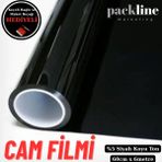 Packline Marketing %05 Koyu Ton Siyah Cam Filmi Ev - Araba - Balkon - Ofis 60CM x 6metre - 60 x 600