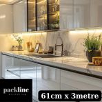Packline Marketing Açık Gri Dolap Kaplama Folyosu 61CM x 1metre - 61 x 300 cm