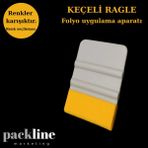 Packline Marketing Cam Filmi Folyo Uygulama Aparatı Keçeli Ragle 1 Adet 10,3 x 7,4 - 10,3 × 7,6 cm - Beyaz