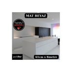 Packline Marketing Mat Beyaz Yapışkanlı Folyo Mutfak Dolap Ve Mobilya Kaplama Folyosu 61cm x 8mt