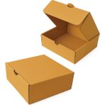 Packmai 12X12X5CM Kraft Kutu |25 Adet| E-Ticaret Kargo Ürün Hediye Kutusu