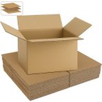 Packmai 40X25X25 cm Koli-Kutu | 50 Adet | Hafif Eşya Kolisi Tek Oluklu 3mm Karton Kutu