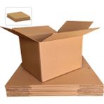 Packmai 50X40X40CM 10ADET Çift Oluklu 6mm Kalın Boş Karton Koli (Ev Taşıma-Çeyiz-Depolama-Nakliye)