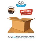 PackMai 90x60x60cm 5ADET Ekstra BÜYÜK Çift Oluklu Kalın Karton Koli (Ekstra Büyük Taşınma - İhracat Kolisi)