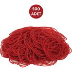 PackMai Kırmızı Renk Ambalaj-Paket Lastiği 500 Adet 1,2 mm Kalınlık 6 cm Genişlik