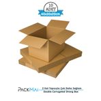 PackMai Koli 40x30x20 Ev Taşıma Çeyiz Kargo Kolisi Çift Oluklu 10ADET