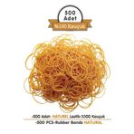 PackMai Naturel Paket Lastiği 500 Adet - 100 gr, 6 cm Genişlik, 1,2 cm Kalınlık, 30 cm Esneme - %100 Kauçuk