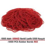 PackMai Paket Lastiği Kırmızı 1000adet %100 Kauçuk Okul-Kırtasiye-Paketleme-Ambalaj