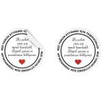 packmira etiket&ambalaj Sticker Kuşe (4X4CM) 48 Adet Yuvarlak