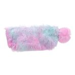 PACKOVE 1 Bilgisayar Gökkuşağı Peluş Kalem Kutusu Renkli Kalem Saklama Çantası Kalemlik Kese Fermuarlı Çanta Komik Saklama Çantası Kılıfı Bulanık Kalem Kutusu Organizatör Kız Mor Öğrenci