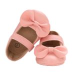 PACKOVE 1 Çift Yay Ayakkabı Bebek Yürüyüş Ayakkabısı Kız Spor Ayakkabı Çocuklar Için Spor Ayakkabıları Erkek Bebek Ayakkabısı Espadril Spor Ayakkabı Lastik- Kız Bebek Pu Papyon Tabanlar