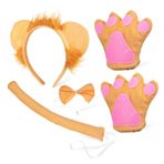 PACKOVE 1 Takım Tedarik halloween costume cadilar bayrami kostumu kuyruğu kostümü çocuklar cadılar bayramı kostümleri cadılar bayramı bandı kafa bandı ve eldiven