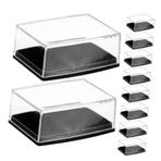 PACKOVE 18 Adetlik Kutular kol düğmesi saklama kutusu seyahat takı kutusu takı düzenleyici Erkek takı kutusu Modern takı organizer Takı Organizatör kadınlar için halka tutucu plastik Black