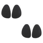 PACKOVE 2 Takım Tabanlar Için Kaymaz Çıkartmalar Anti Topuk Pedleri Yüksek Topuklu Taban Pedleri Tek Sopa Koruyucu Lastik Ayakkabı Pedleri Ayakkabı Tabanı Çıkartmaları Silgi Black 4 Çift*2