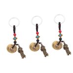 PACKOVE 3 Parça Guan Gong Anahtarlık Kolye Ucu Araba Anahtarlığı Anahtarlik Çanta Takılar Antik Para Anahtarlık Tavşan Asılı Anahtarlık Çin Sikke Anahtarlık Sikke Anahtarlık Dekoru Bakır