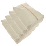 PACKOVE 4 Adet giysi saklama çantası seyahat çantası ayakkabı çantası yolculuk Tedarik eğitmen çantası çanta organizer makyaj çantası seyahat organizatörü ambalaj küpleri polyester Beige