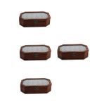 PACKOVE 4 Adet Kutu Eski Saklama Kutusu Masaüstü Tatlısı Benzersiz Kolye Köpük Kulak Pedleri Araba Anahtarı Vintage Retro Anahtarlık Ev Tütsü Brülör Küçük Kolye Bardak Coffee