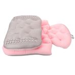 PACKOVE banyo paspası Bathmat yastık büyük banyo paspasları Emici uzun ergonomik küvet yastığı küvet için banyo yatağı küvet için tam vücut matı küvet minderi mat Strafor Granüller pembe