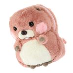 PACKOVE Kızlar Için Büyük Kapasiteli Tüylü Çanta Hayvan Çapraz Çanta Sincap Hamster Peluş Ayarlanabilir Askı