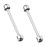 PACKOVE Saat Vida Çubukları Seti 18mm Çap Saat Vida Borusu Saat Kayışı Bağlantı Çubuğu Tamir Takımı Çelikten Yapılmıştır