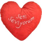 Packt Mall Kalpli Seni Seviyorum Yastık 65 cm Sevgiliye Hediye